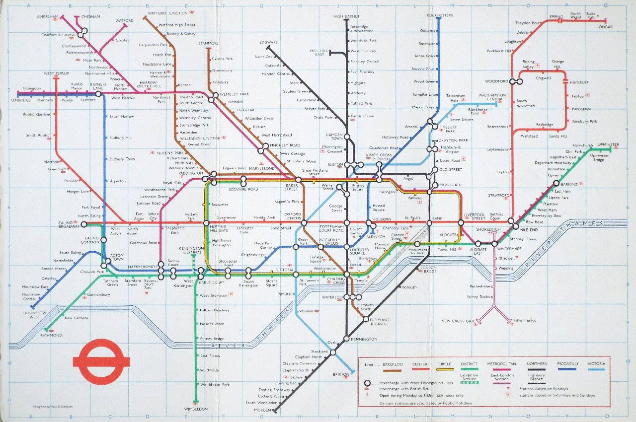 Map of London Underground - London Underground